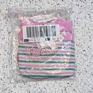 Victoria's Secret PINK Dorm Boyshort Panty Large Hot Shorts Stripes Large